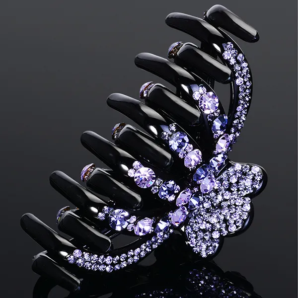 Left Europe Acrylic Hair Clips Women's-4