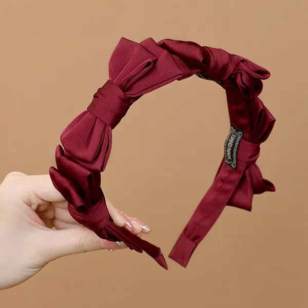 Left Europe Bowknot Headband Women's-3
