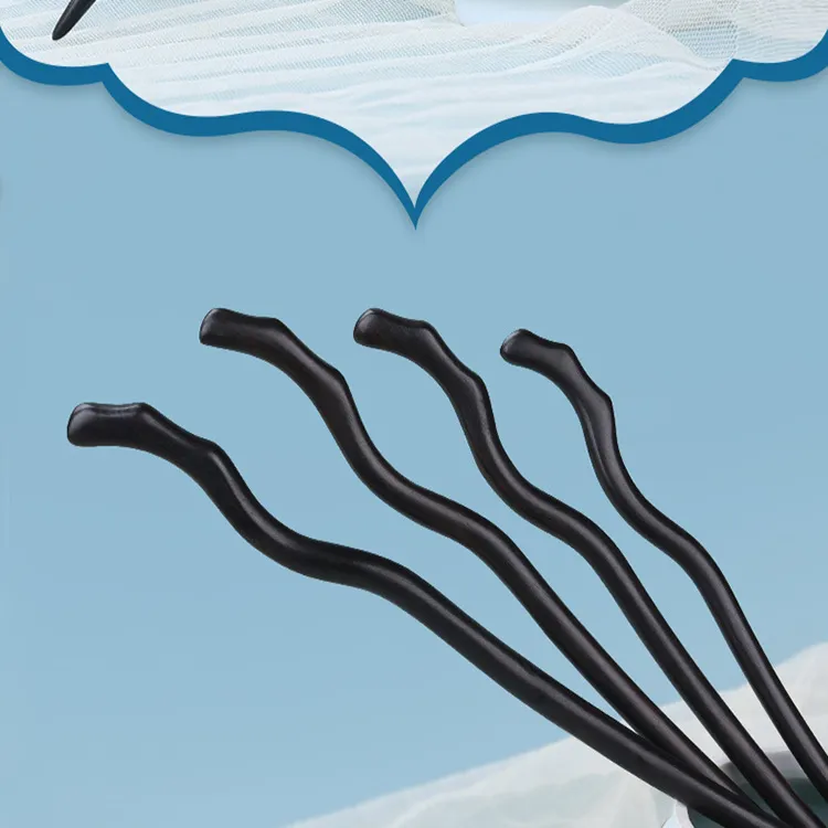Left Europe Wooden Hairpins Women's-14