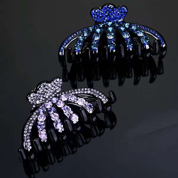 Left Europe Acrylic Hair Clips Women's-3