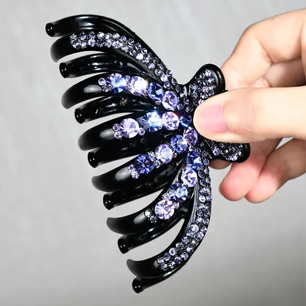 Left Europe Acrylic Hair Clips Women's-6