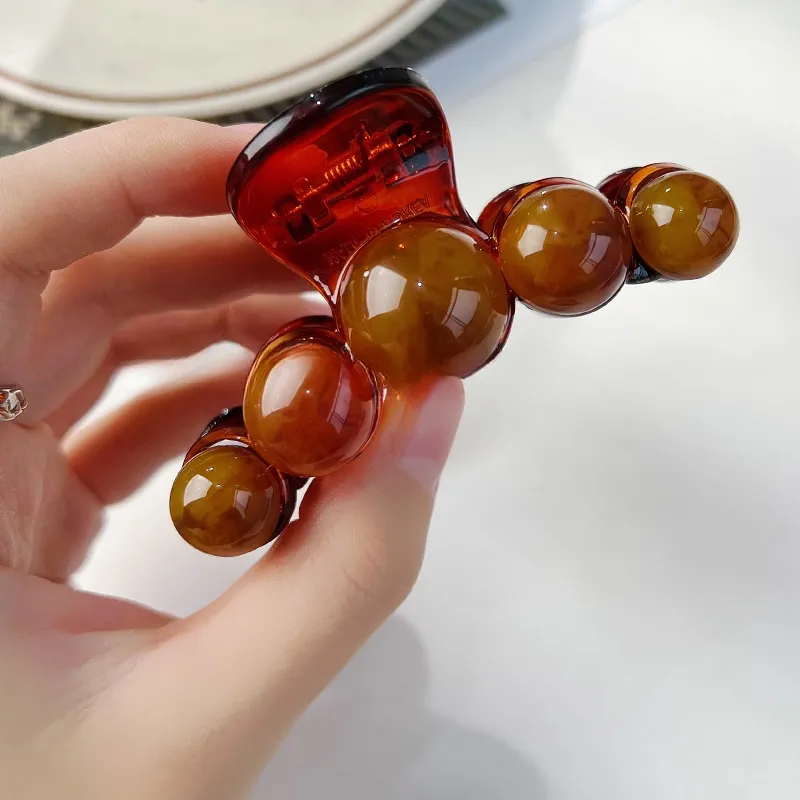 Left Europe Acrylic Hair Clips Women's-5