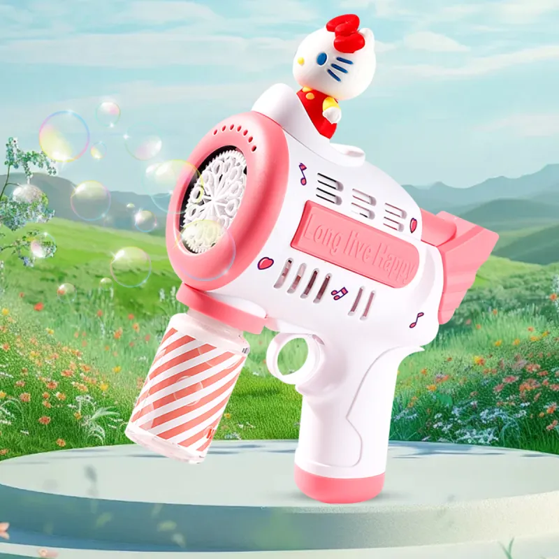 Sanrio Hello Kitty, Kuromi, My Melody, Cinnamoroll Handheld Multi Hole My Melody Kuromi Hello Kitty Bubble Machines-4