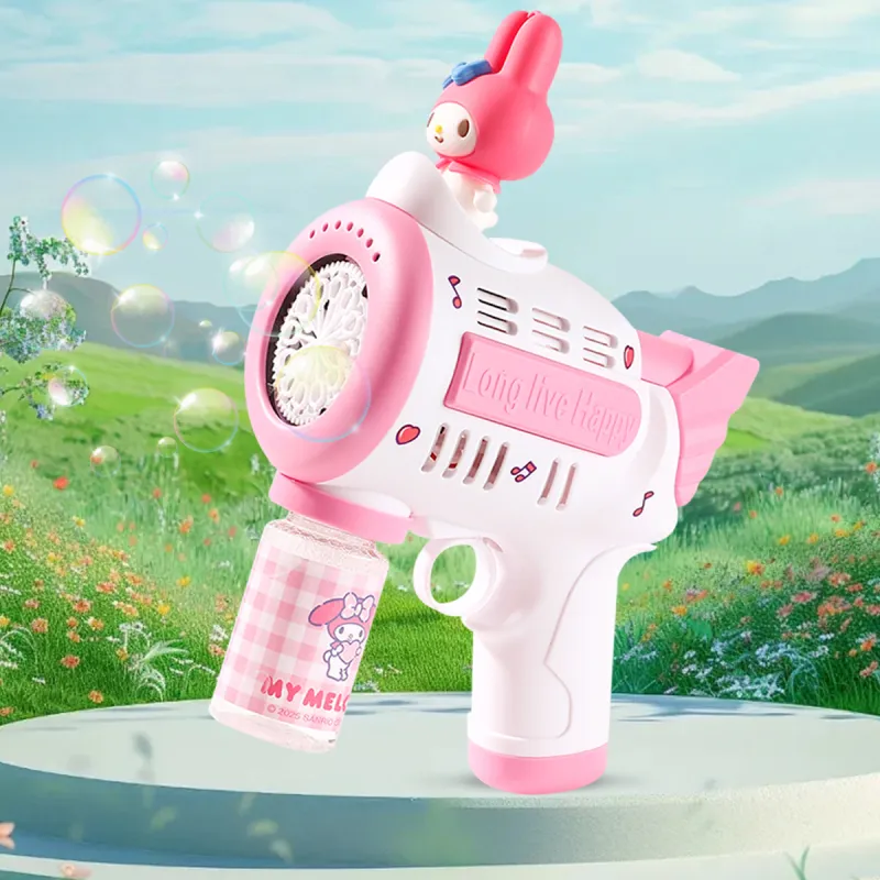 Sanrio Hello Kitty, Kuromi, My Melody, Cinnamoroll Handheld Multi Hole My Melody Kuromi Hello Kitty Bubble Machines-6