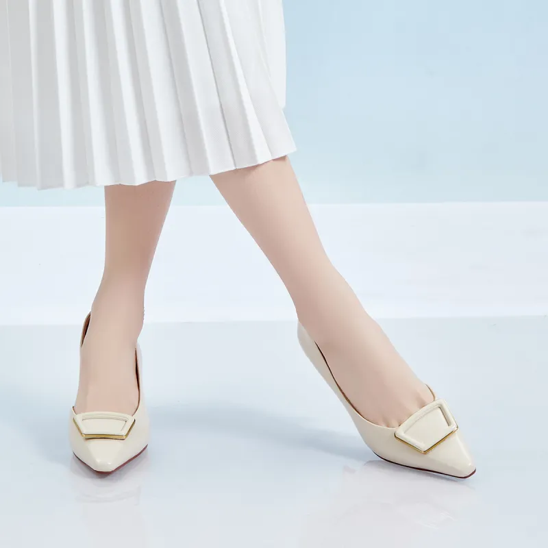 PT'SON Slim Heel High Heel Unlined Shoes 6.5cm Women's-8