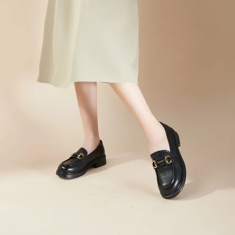 PT'SON Loafers Women's Ecru/Black-8