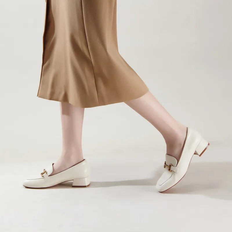PT'SON Loafers Women's Ecru/Apricot-5