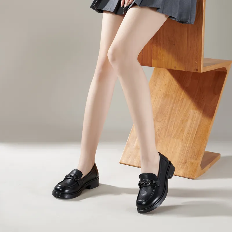 PT'SON Loafers Women's Black-12