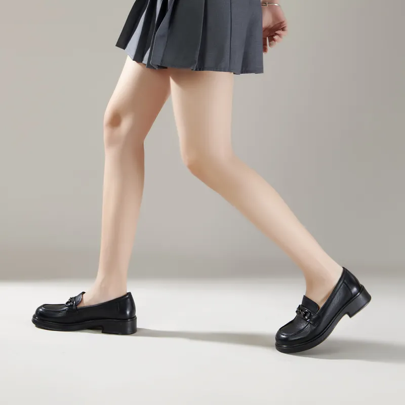 PT'SON Loafers Women's Black-11