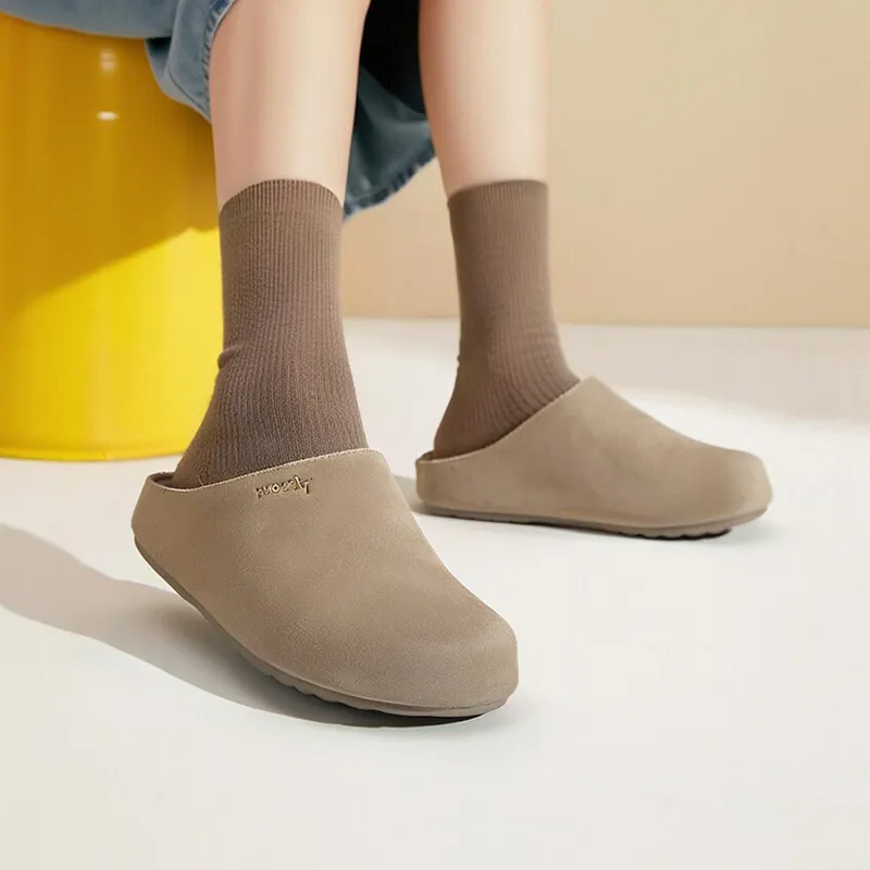 PT'SON Rubber Sole Abrasion Resistant Closed Toe Slippers Women's-4
