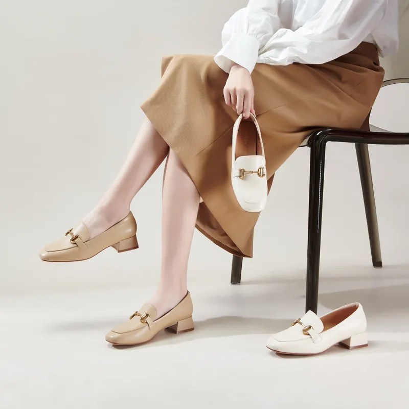 PT'SON Loafers Women's Ecru/Apricot-7