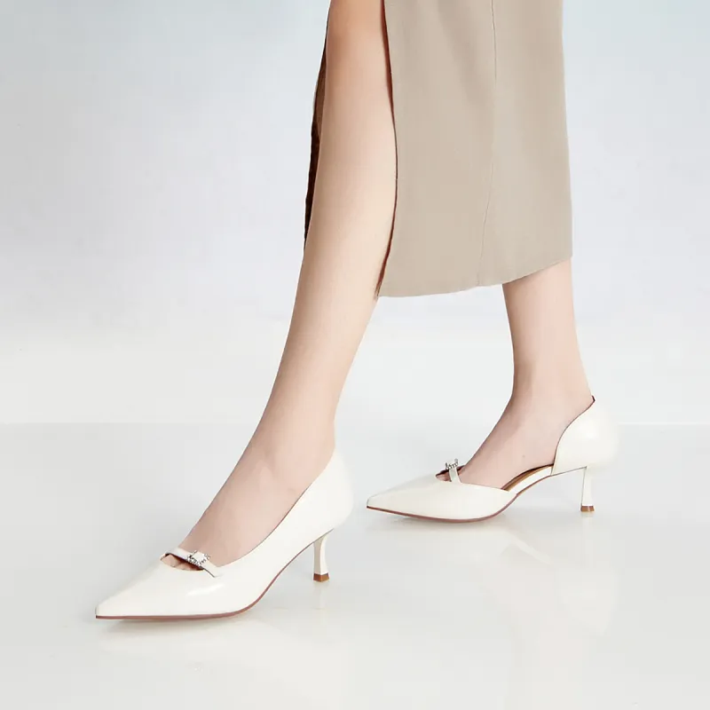 PT'SON Slim Heel High Heels 5.8cm Women's-6