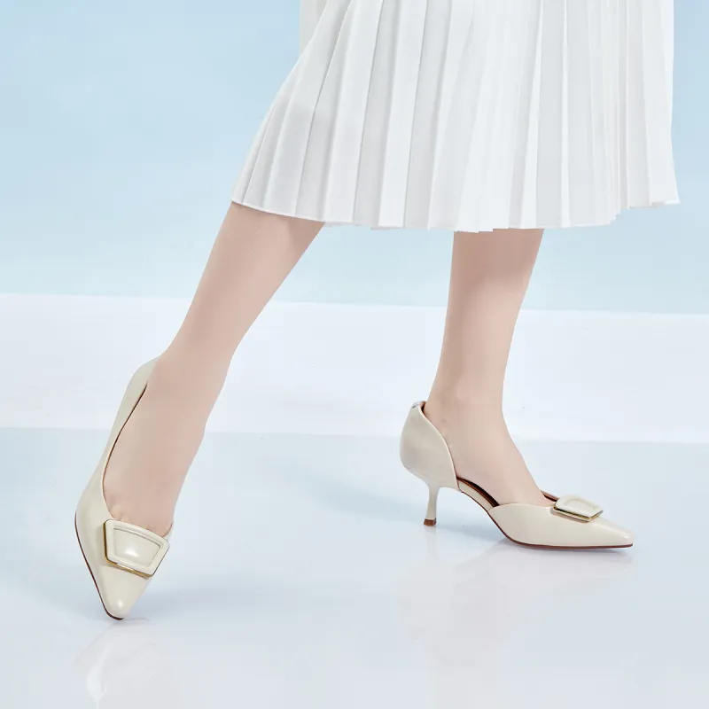 PT'SON Slim Heel High Heel Unlined Shoes 6.5cm Women's-6