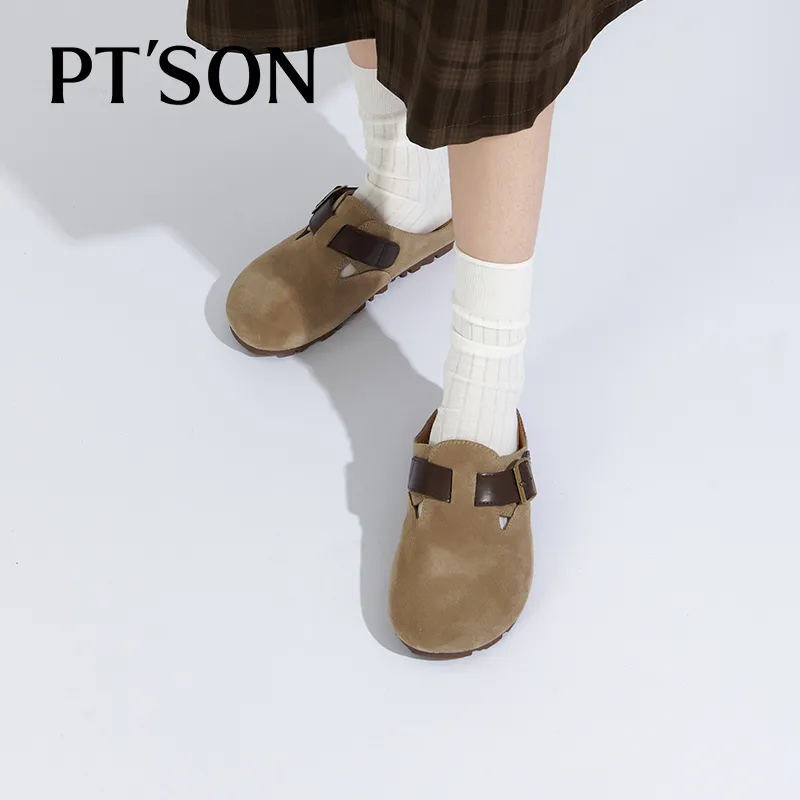 PT'SON Closed Toe Slippers 1.3cm Women's-18