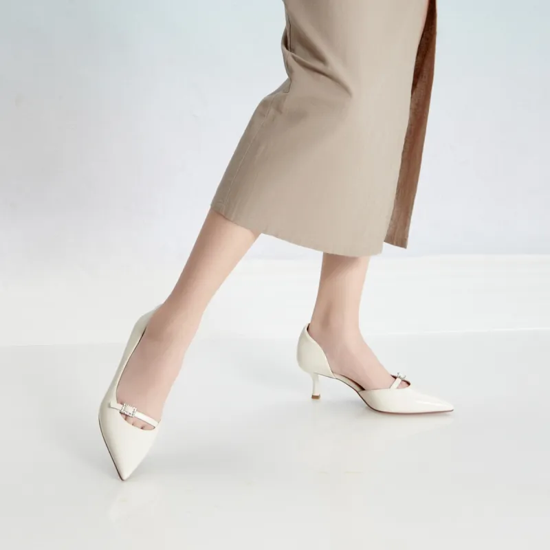 PT'SON Slim Heel High Heels 5.8cm Women's-2