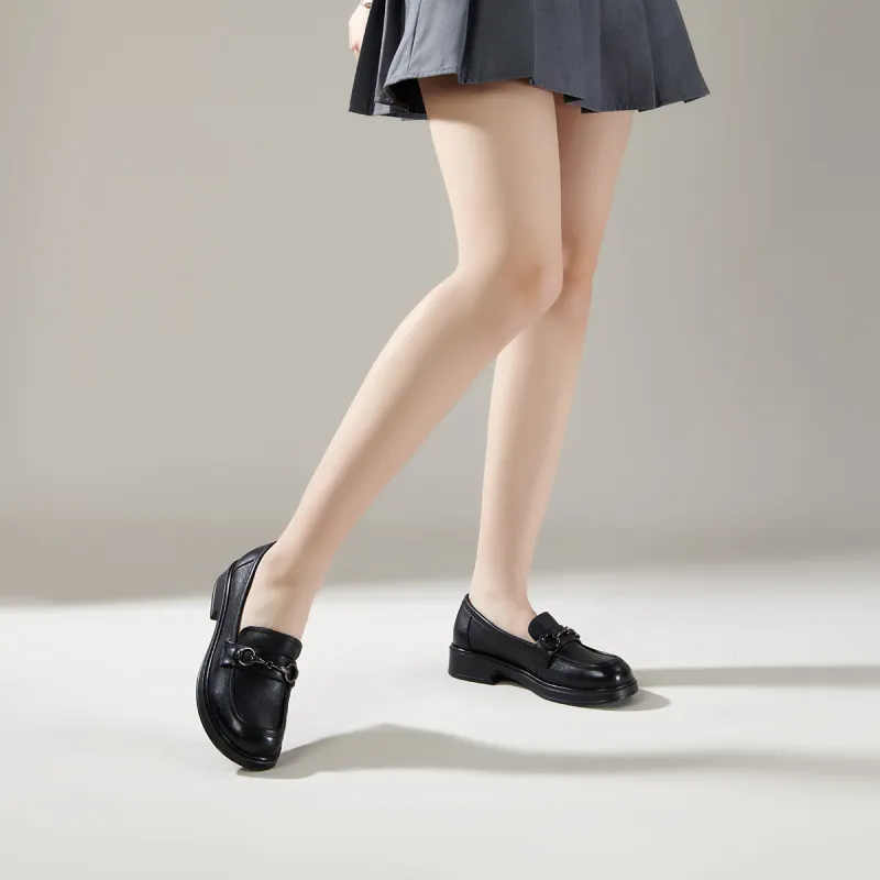 PT'SON Loafers Women's Black-1