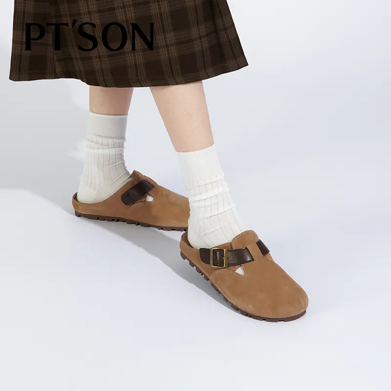 PT'SON Closed Toe Slippers 1.3cm Women's-6