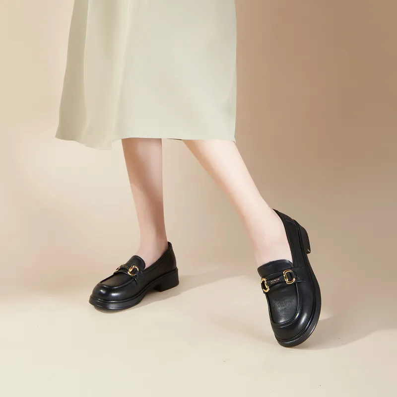 PT'SON Loafers Women's Ecru/Black-9