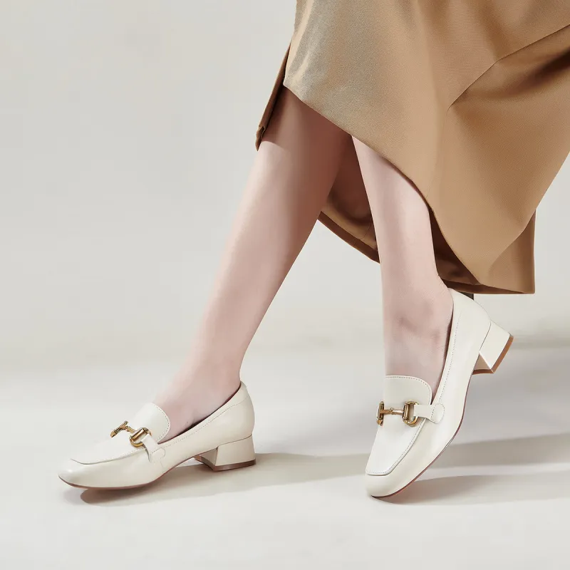 PT'SON Loafers Women's Ecru/Apricot-4