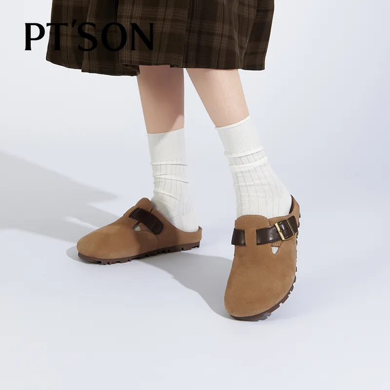 PT'SON Closed Toe Slippers 1.3cm Women's-7
