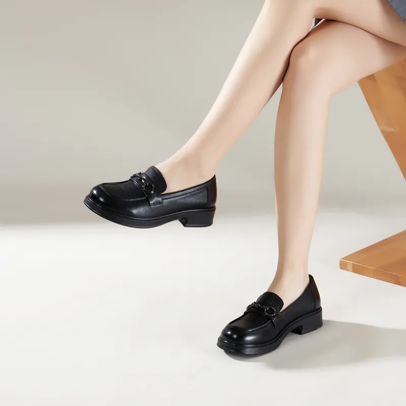 PT'SON Loafers Women's Black-8