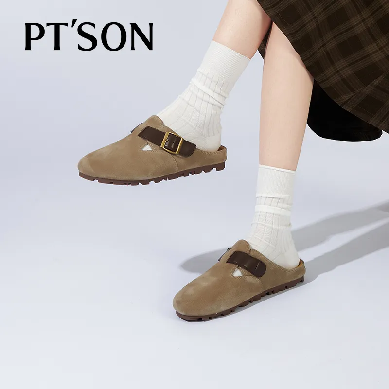 PT'SON Closed Toe Slippers 1.3cm Women's-15