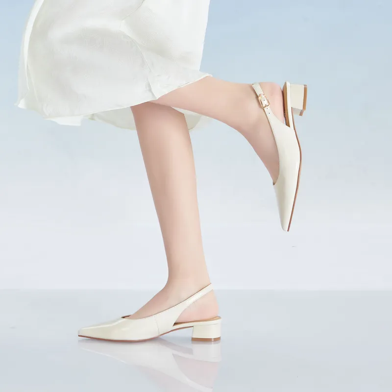 PT'SON Chunky Heel High Heels 3.8cm Women's-6