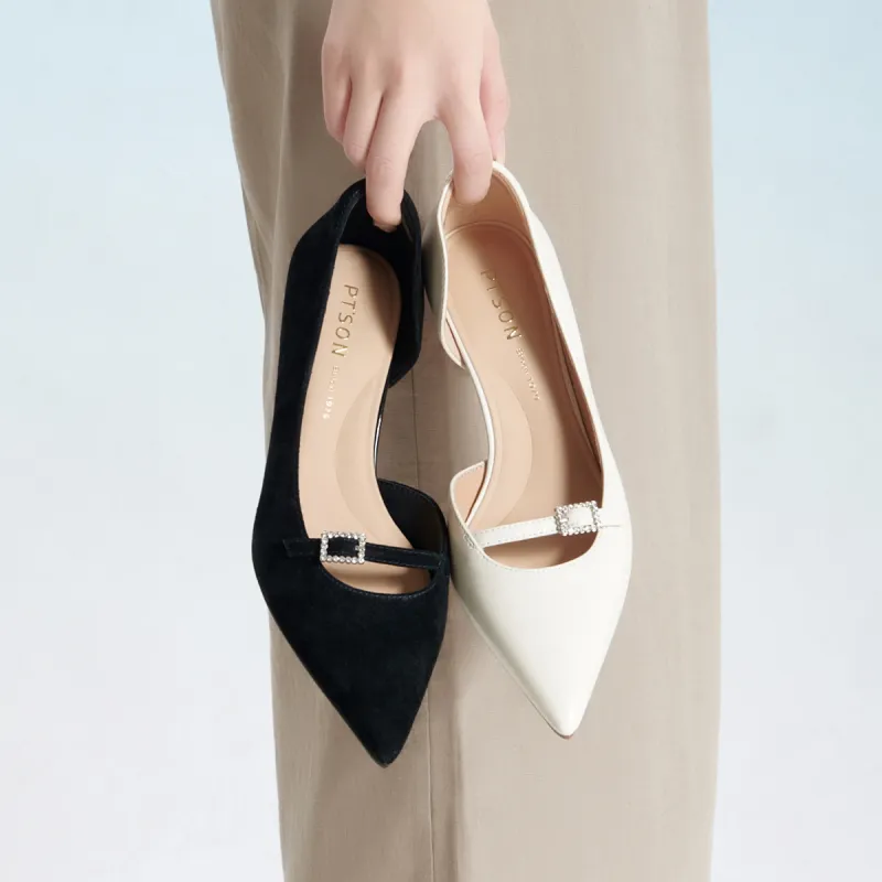 PT'SON Slim Heel High Heels 5.8cm Women's-11