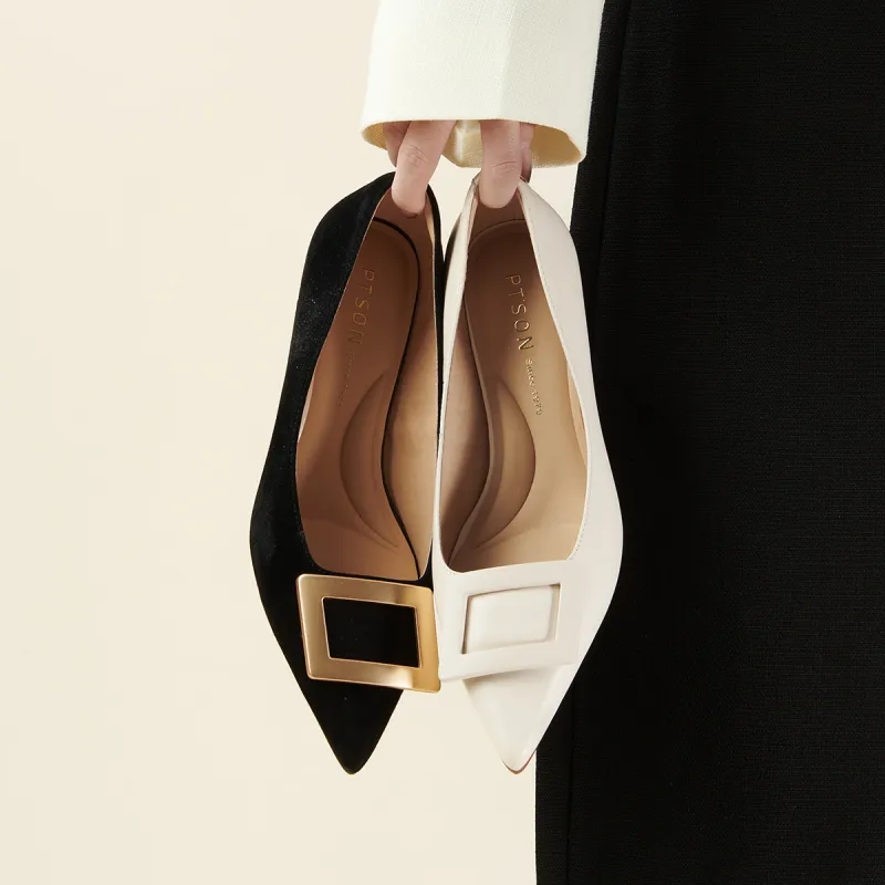 PT'SON Slim Heel High Heels 4.3cm Women's-6
