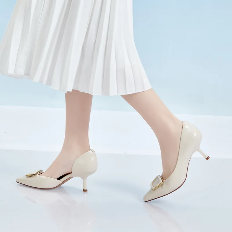 PT'SON Slim Heel High Heel Unlined Shoes 6.5cm Women's-9
