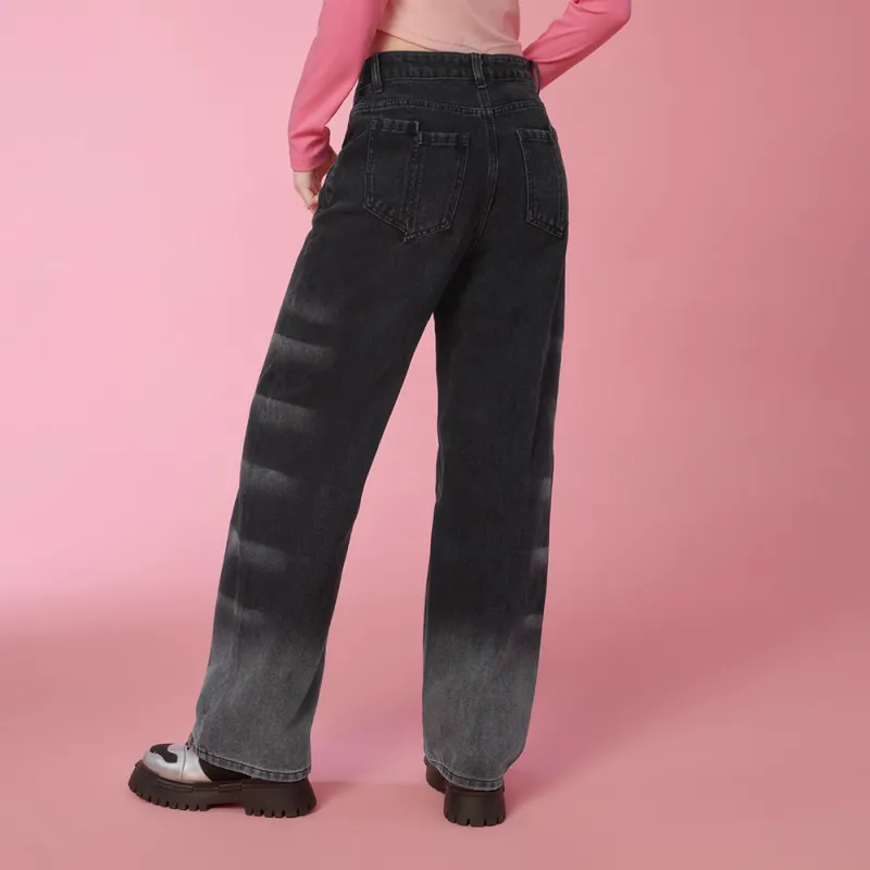 SEENFAAN Jeans Women's Black-4