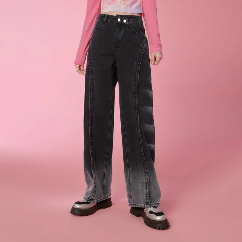 SEENFAAN Jeans Women's Black-2