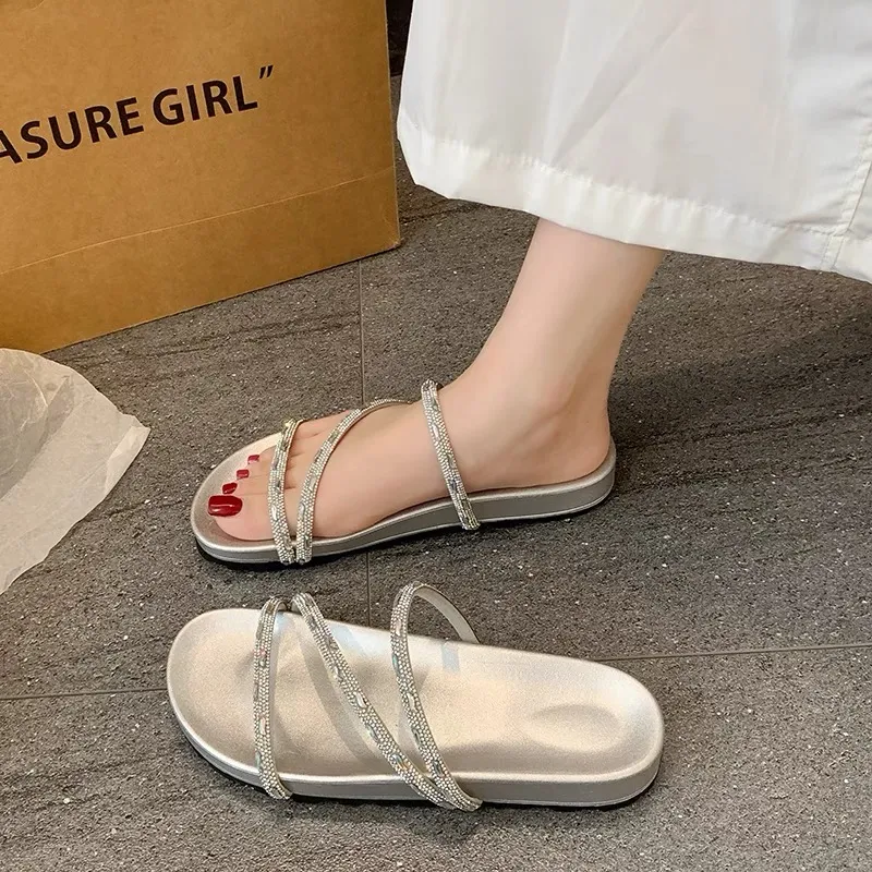 O.L Rubber Sole Slip Resistant Abrasion Resistant Slide Slippers Women's-1