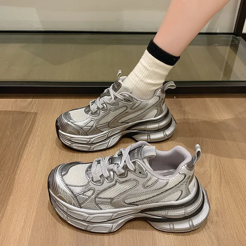 O.L Low Top Chunky Sneakers Women's-5