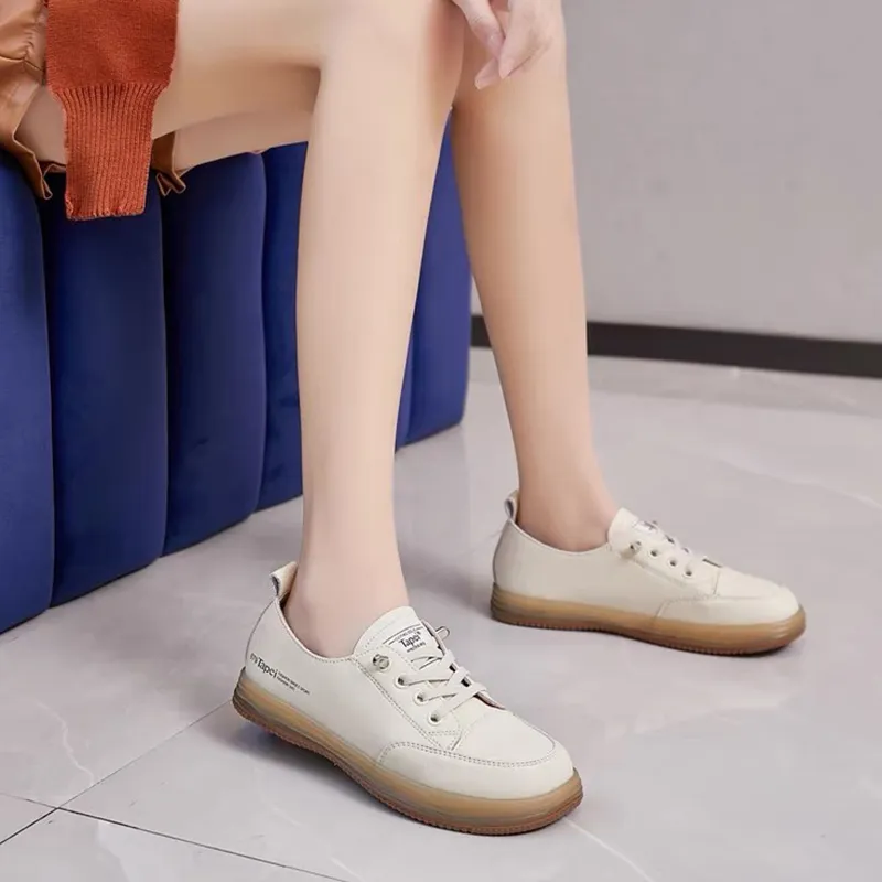 O.L Casual Single Shoes Women's Beige-2