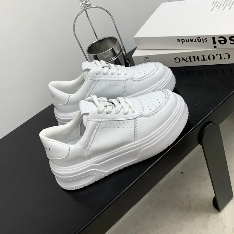 O.L Low Top Casual Shoes Women's White-4