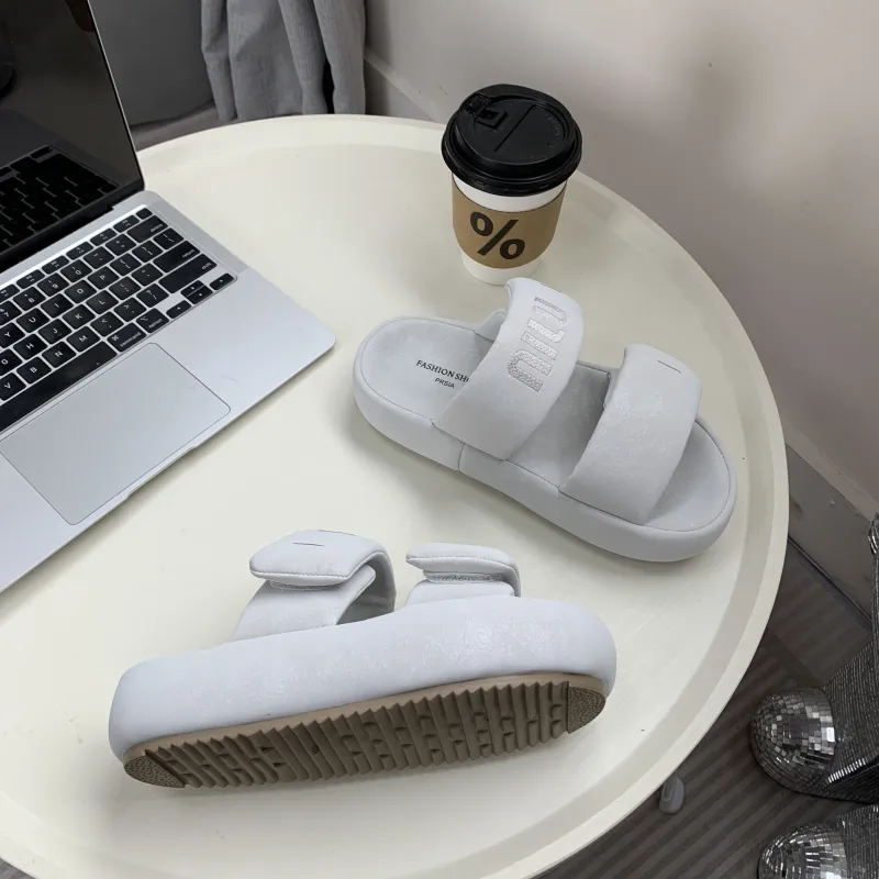 O.L Embroidery Slip Resistant Odor Resistant Abrasion Resistant Slide Slippers Women's-3