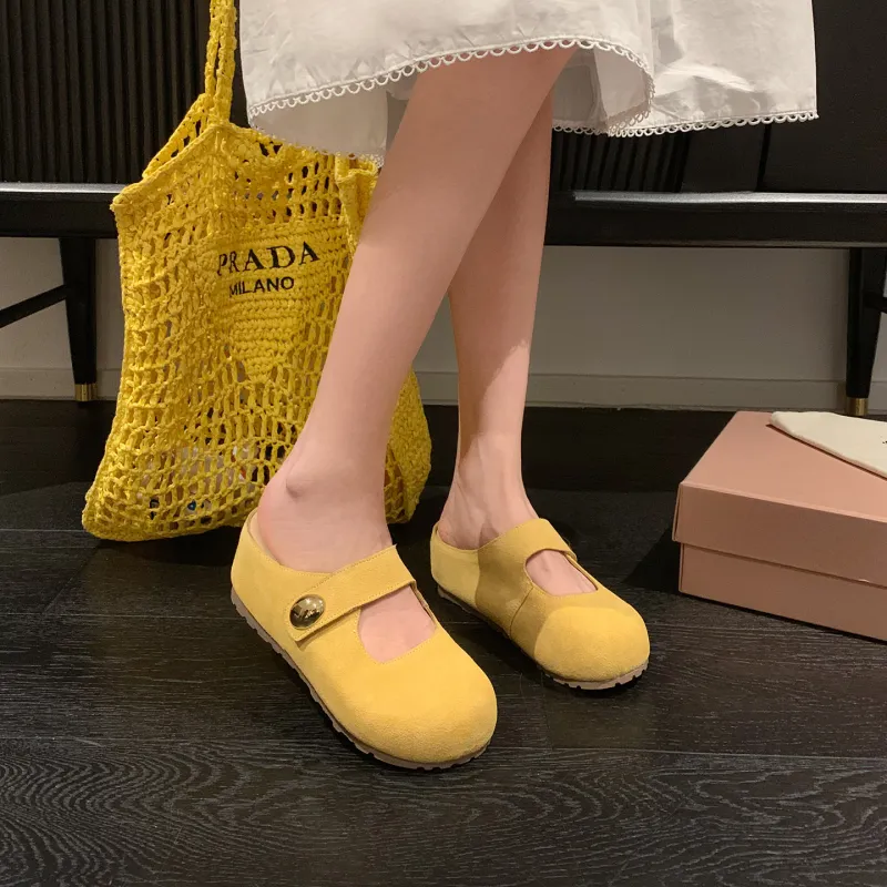 UNCLEWEN Rubber Sole Abrasion Resistant Slip Resistant Closed Toe Slippers Women's-11