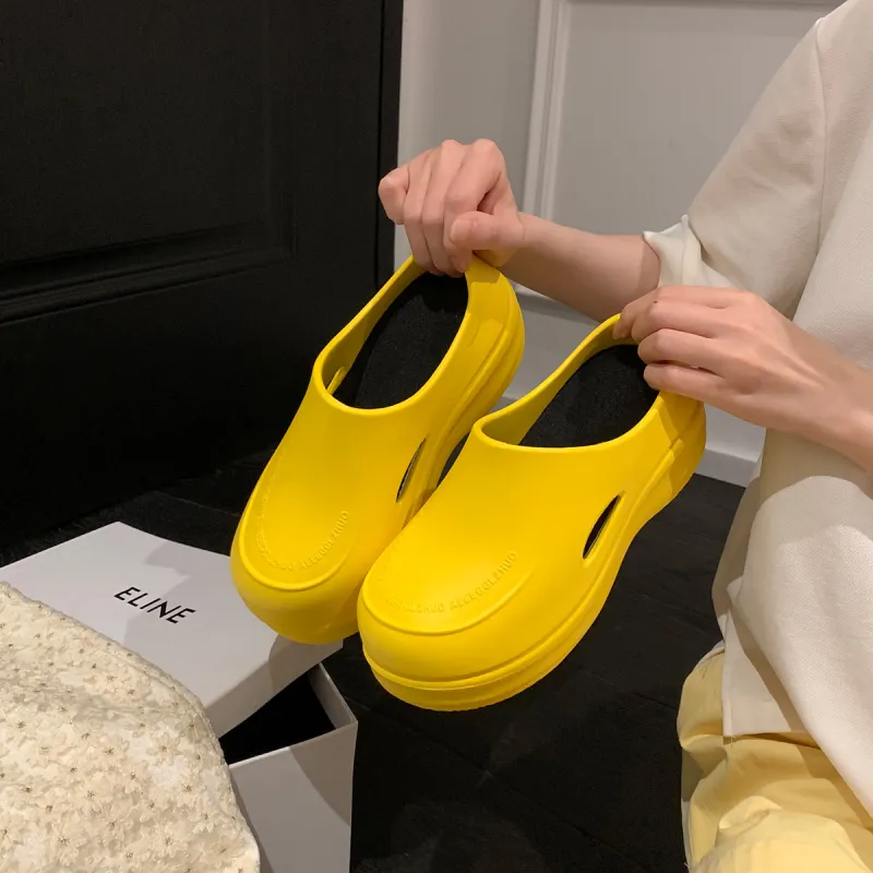 UNCLEWEN EVA Abrasion Resistant Slip Resistant Closed Toe Slippers Women's-33