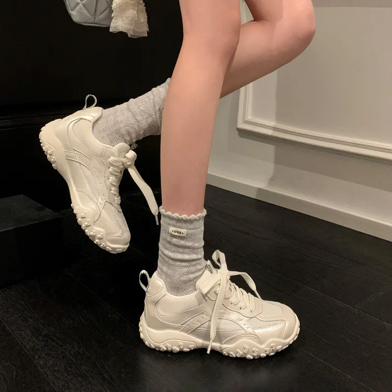 UNCLEWEN Slip Resistant, Breathable, Height Increasing Low Top Chunky Sneakers Women's-14