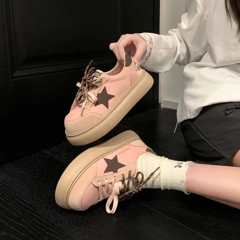 UNCLEWEN Starry Qiqi Series Slip-Resistant Lightweight Height Increasing Low-Top Skateboard Shoes Women's-3