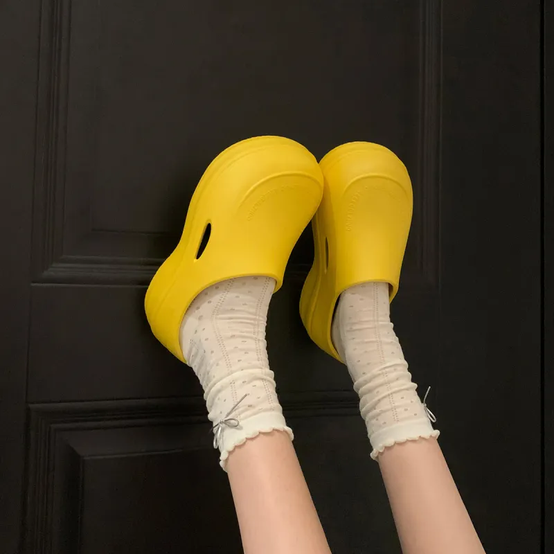UNCLEWEN EVA Abrasion Resistant Slip Resistant Closed Toe Slippers Women's-32