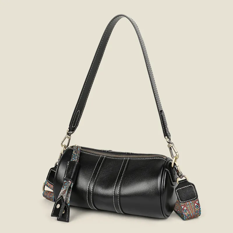 PT'SON Cow Leather Pillow Bag, Underarm Shoulder Bag, Crossbody Bag Women's-16