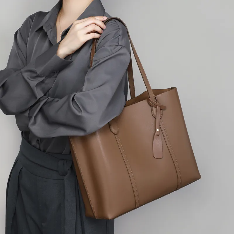 PT'SON Cow Leather Tote Bag Shoulder Bag Regular Women's-4