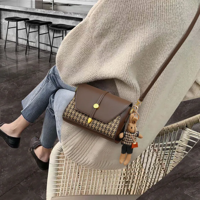 PT'SON Fabric, Synthetic Leather Small Square Bag Shoulder Bag Regular Women's-1