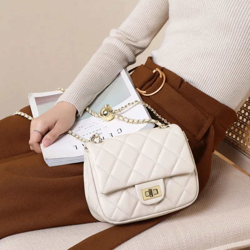 PT'SON Cow Leather Patchwork Synthetic Leather Shoulder Bag Crossbody Bag Regular Women's Black-10