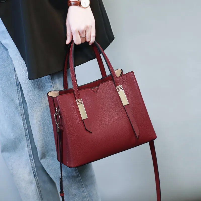 PT'SON Cow Leather Shoulder Bags Handbags Regular Women's Multicolor-1