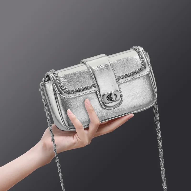 PT'SON Cow Leather Underarm Shoulder Bag, Crossbody Bag, Saddle Bag Regular Women's-1