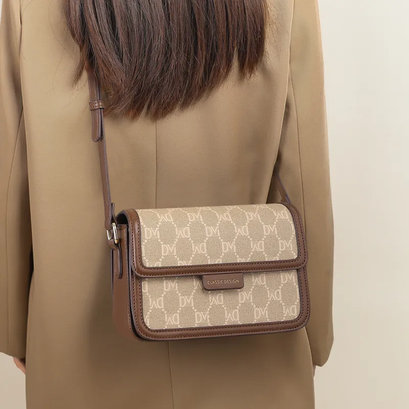 PT'SON Synthetic Leather Shoulder Bag, Crossbody Bag Regular Women's Coffee Brown-1