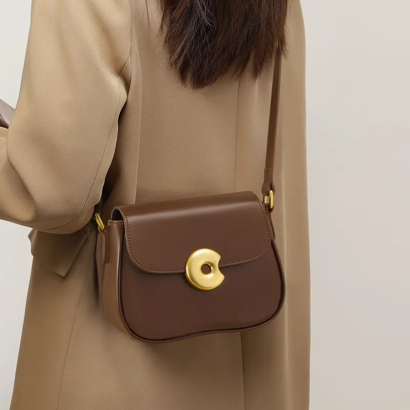 PT'SON Cow Leather Patchwork Synthetic Leather Small Square Bag Shoulder Bag Crossbody Bag Women's Multicolor-1